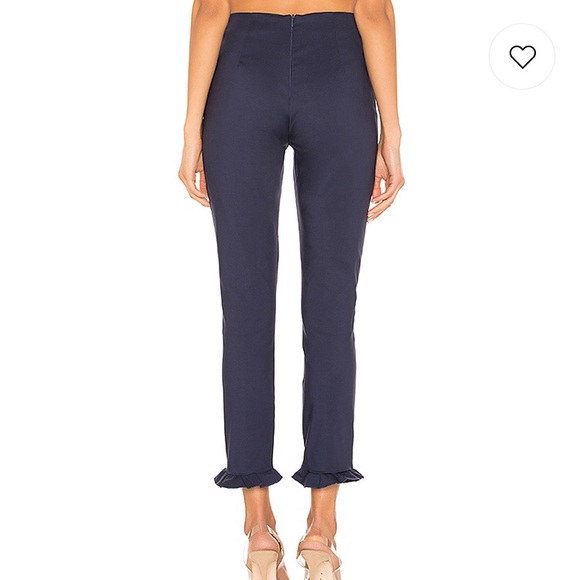 🆕 Superdown Josephine Ruffle Pants in Navy - Picture 3 of 8